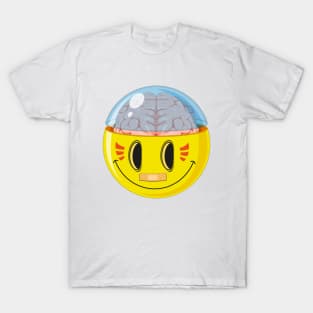 Smiley with a brain. T-Shirt